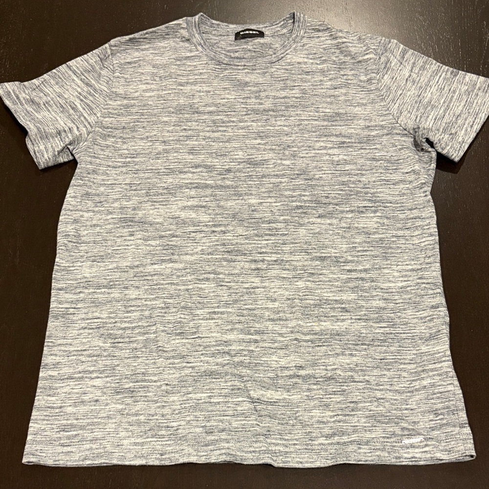 Diesel Men's Heathered Gray Short Sleeve Tee